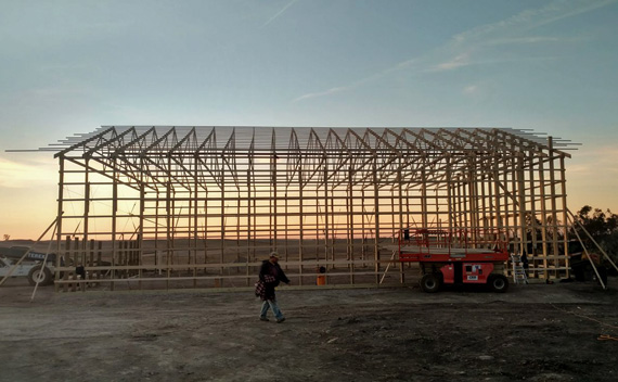 agricultural building frame | Woelfel Contracting